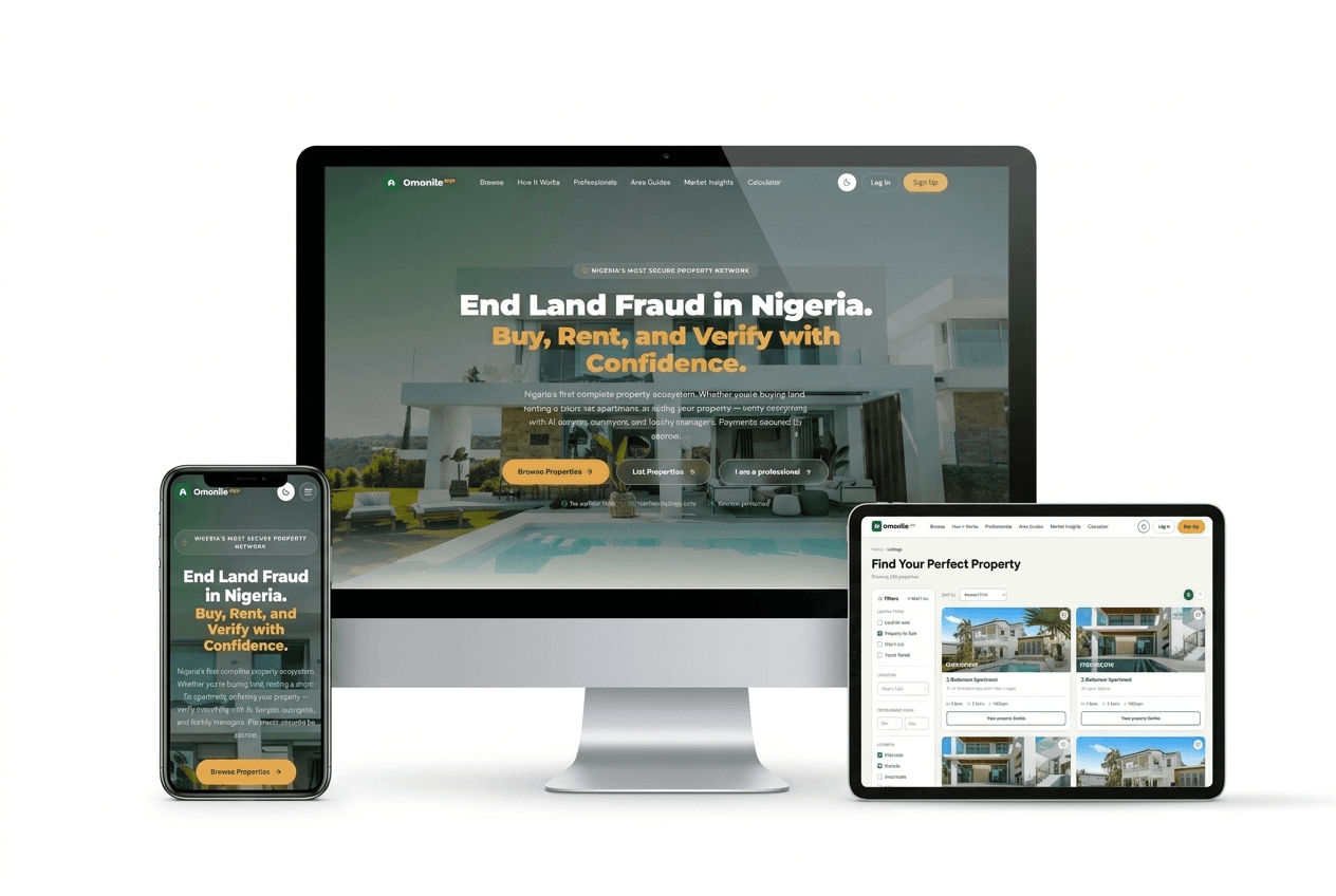 Omonile real estate platform