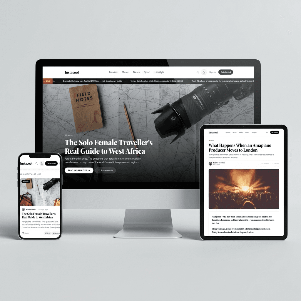 InstaCool Blog platform